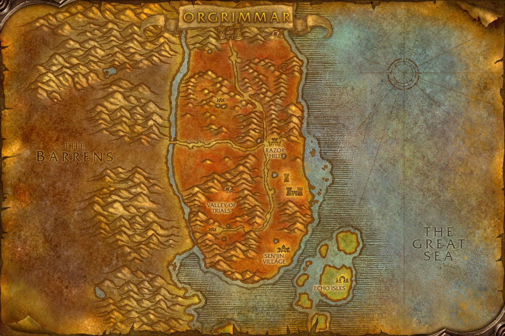 Durotar map