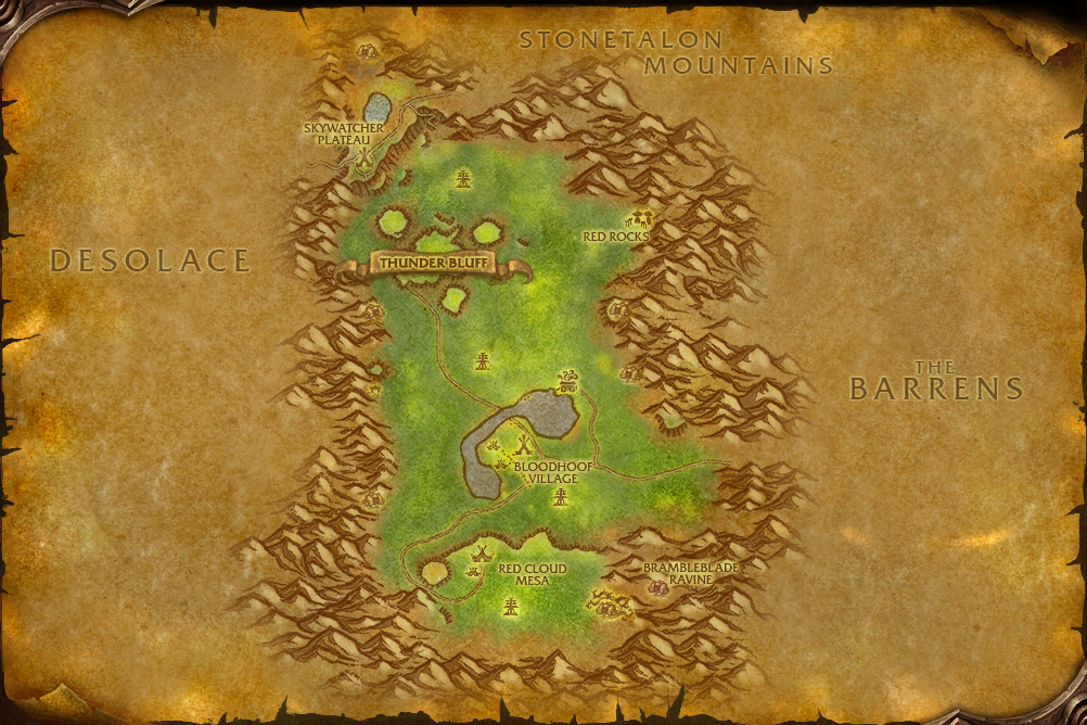 Mulgore map