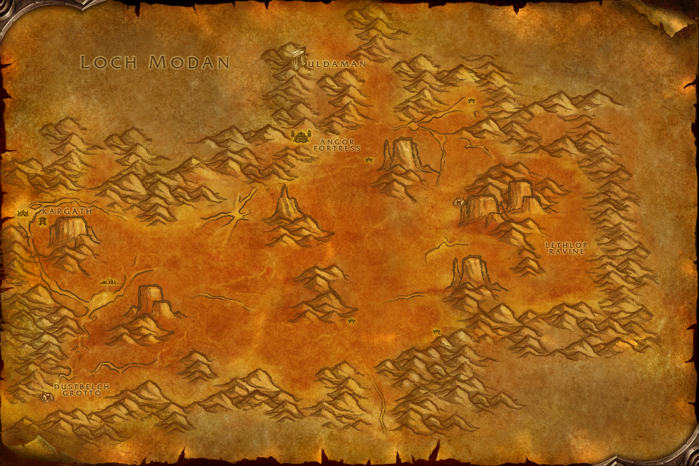 Badlands map