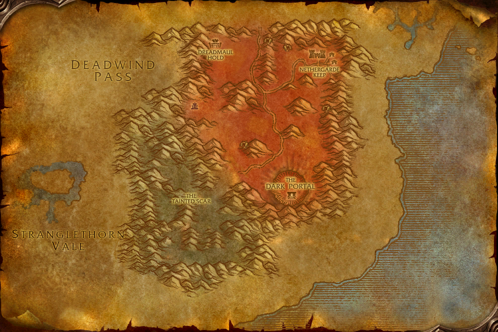Blasted Lands map
