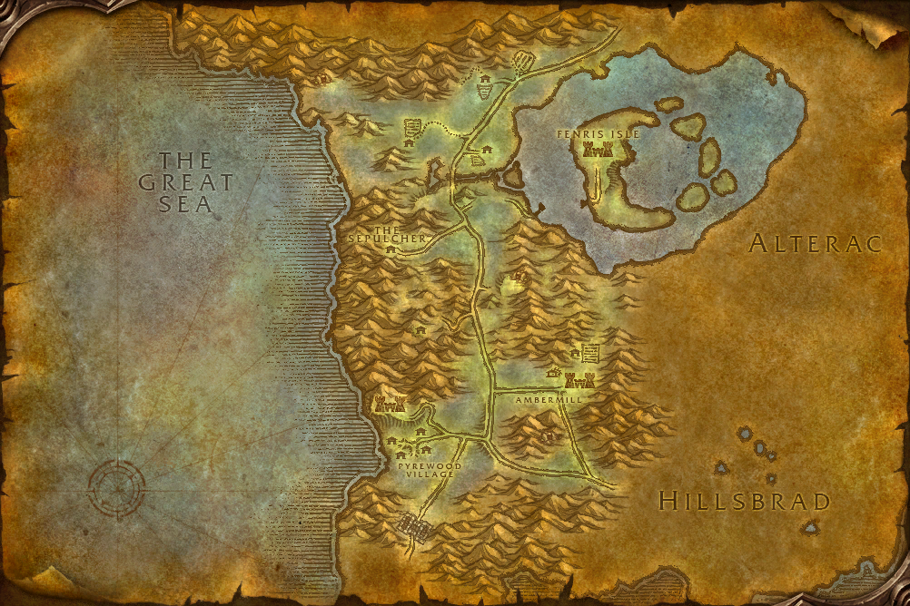 Silverpine Forest map
