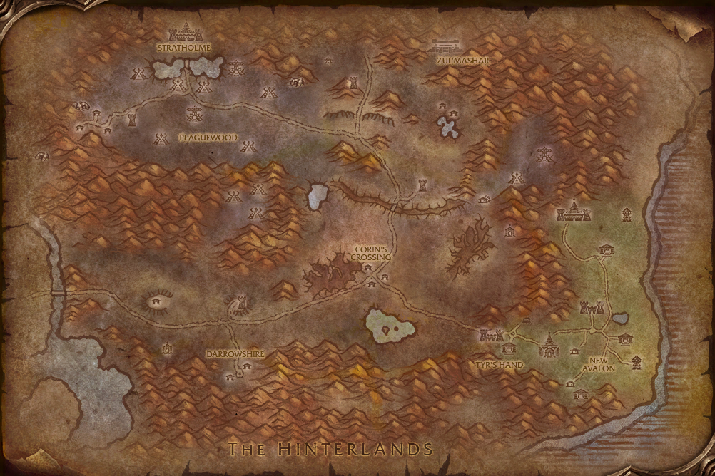 Eastern Plaguelands map