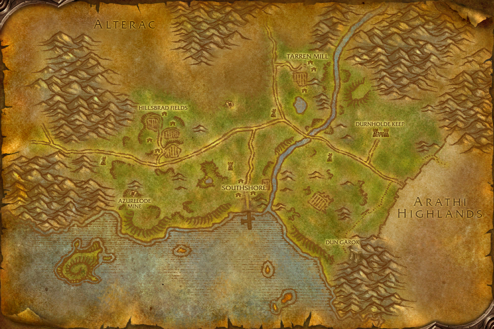 Hillsbrad Foothills map