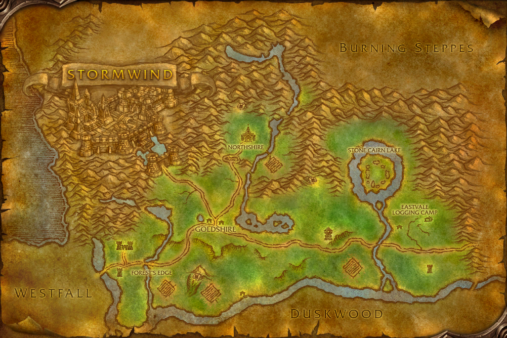 Elwynn Forest map