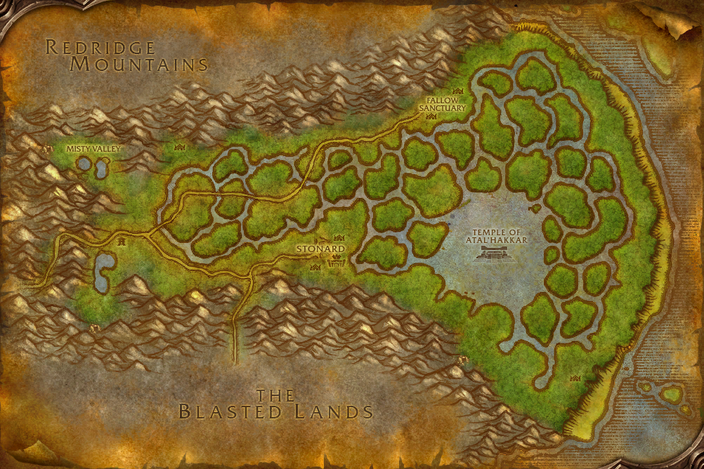 Swamp of Sorrows map
