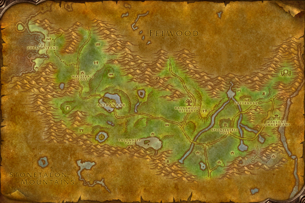 Ashenvale map