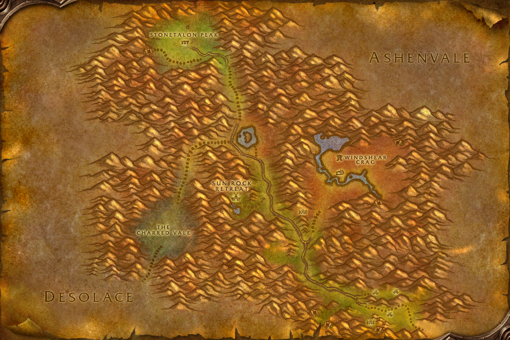 Stonetalon Mountains map