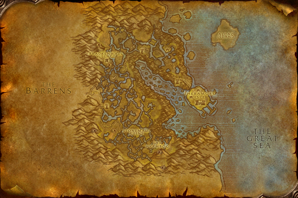 Dustwallow Marsh map