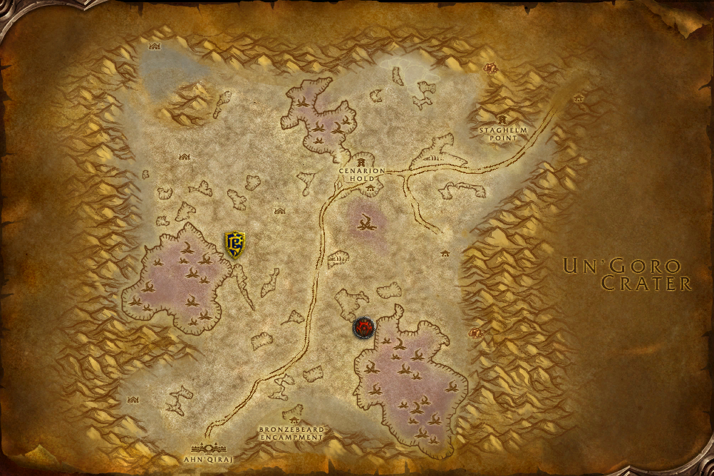 Silithus map