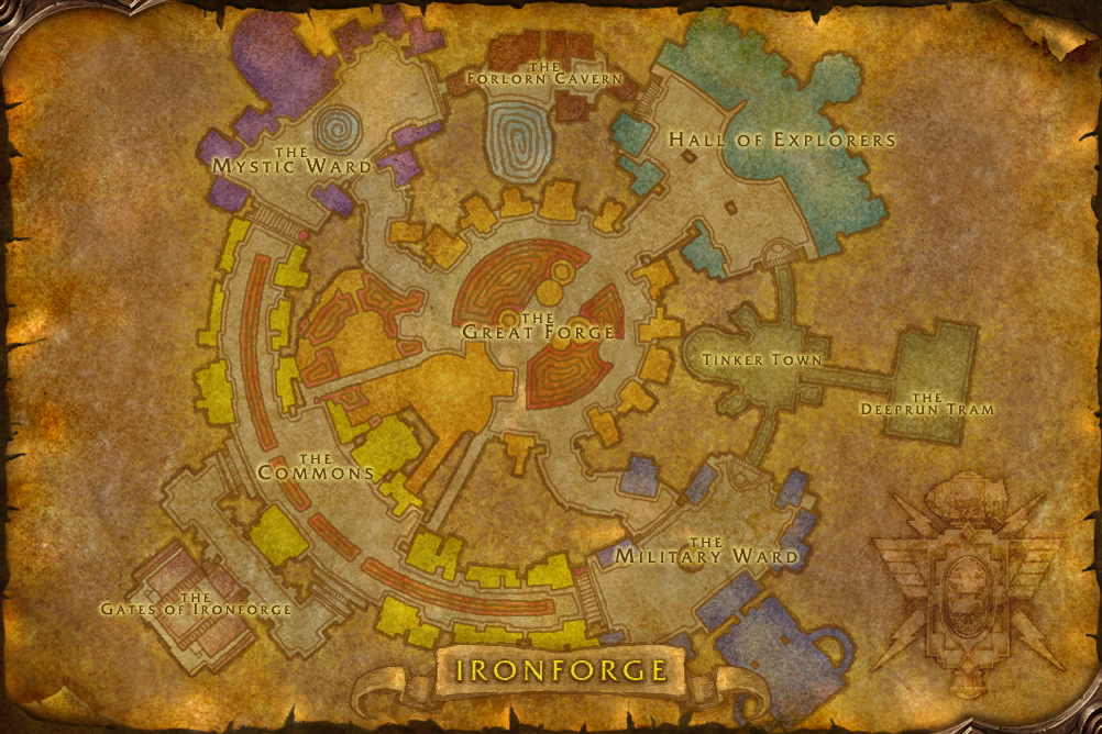 Ironforge map