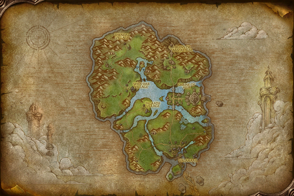 Zephras Isle map