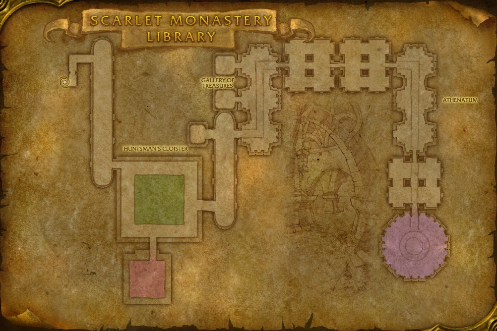 Scarlet Monastery: Library, Floor 1