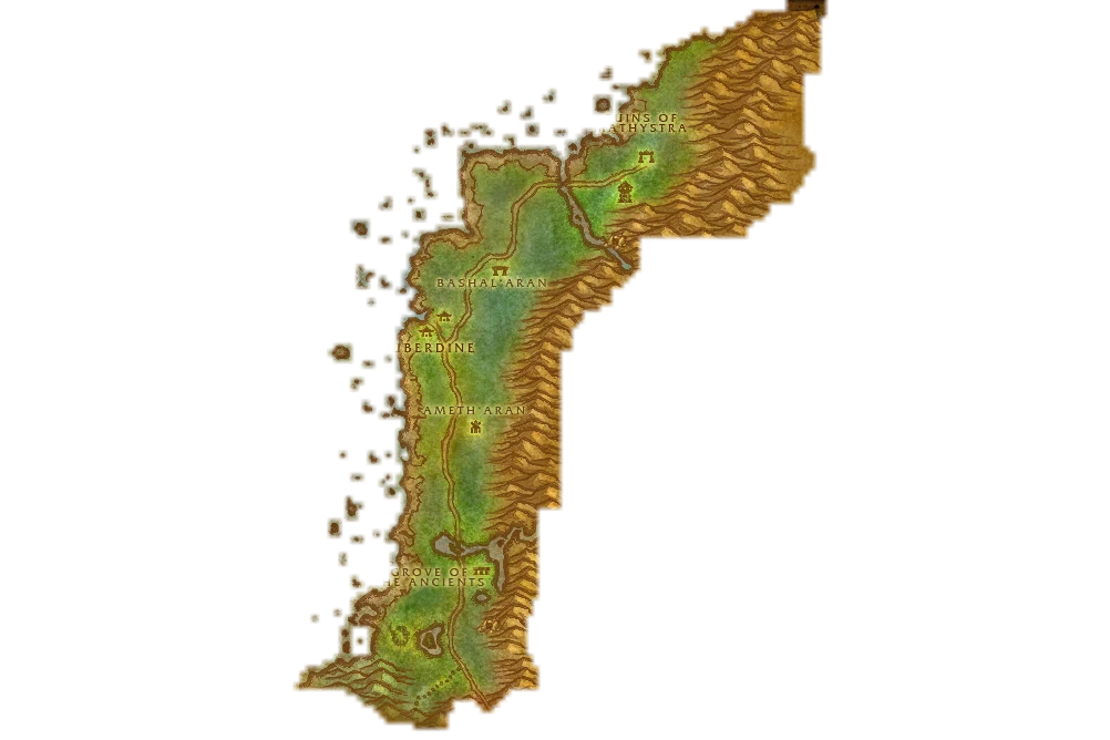 Map of Darkshore